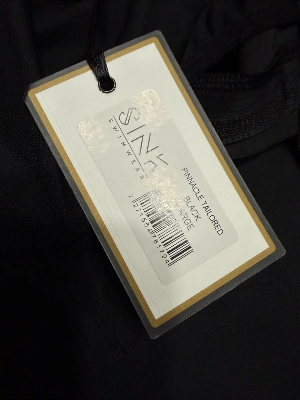 NWT Pinnacle Tailored Black Swim Shorts - Picture 11 of 16
